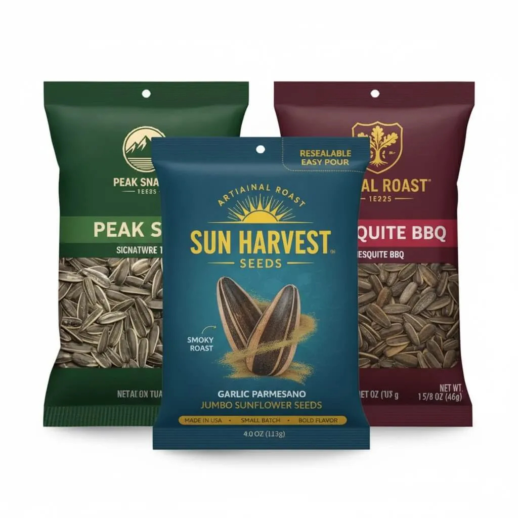 این عکس مربوط به بسته بندی تخمه می باشد