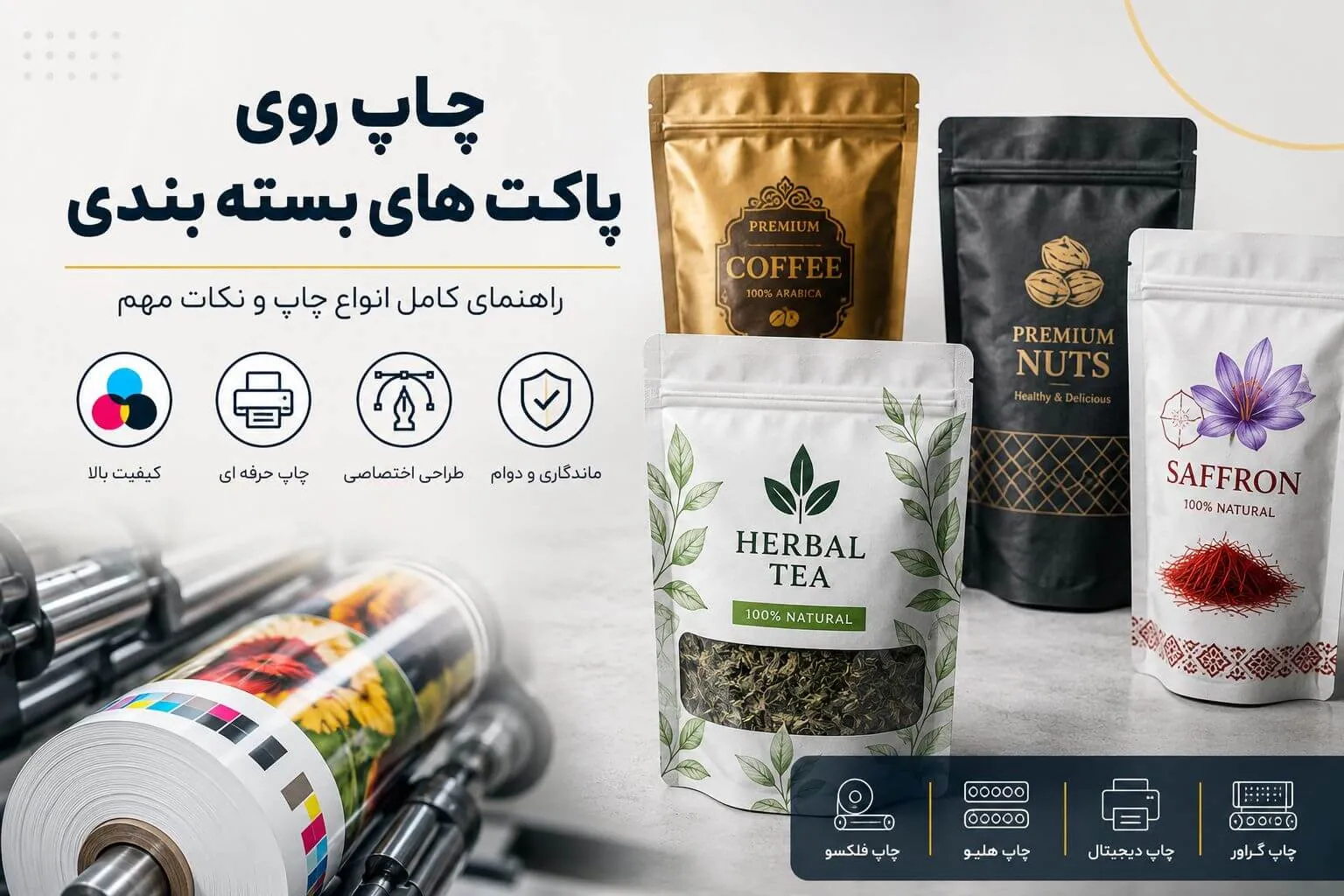 چاپ پاکت بسته بندی